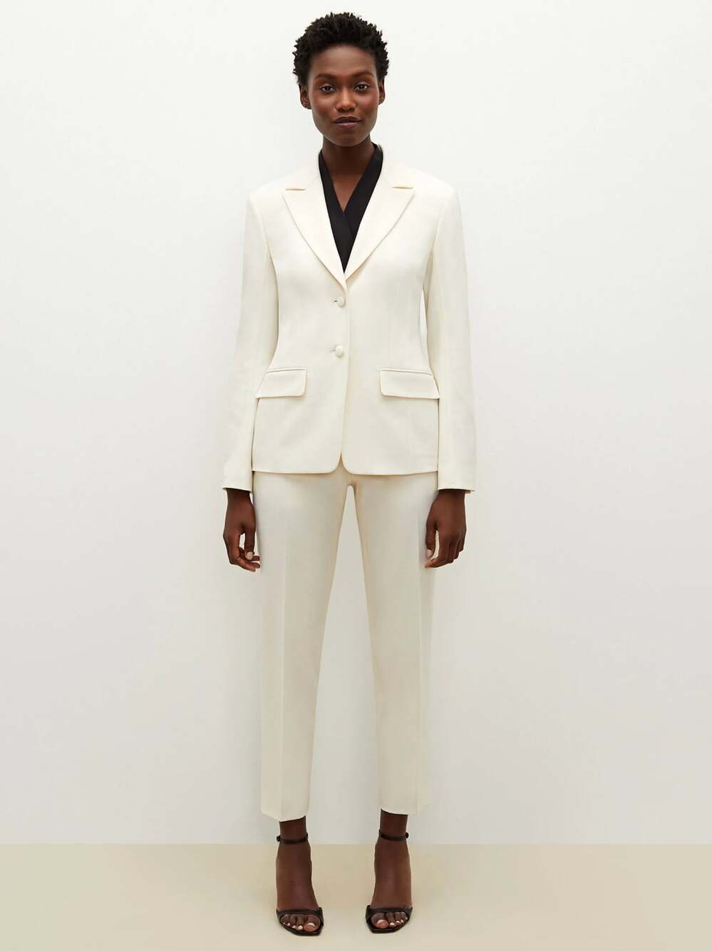 MM Lafleur Mejia Pants 10 NWT White Ivory Washable Wool Trousers M.M. Lafleur